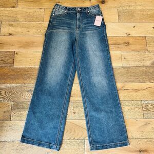 Juicy Couture Jeans Y2K Wide Leg Rhinestone Logo Women's 9/29 Lunita Streetwear